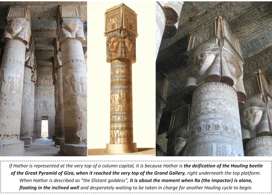 Dendera Temple Hathor Column Capital Ancient Egyptian Goddess